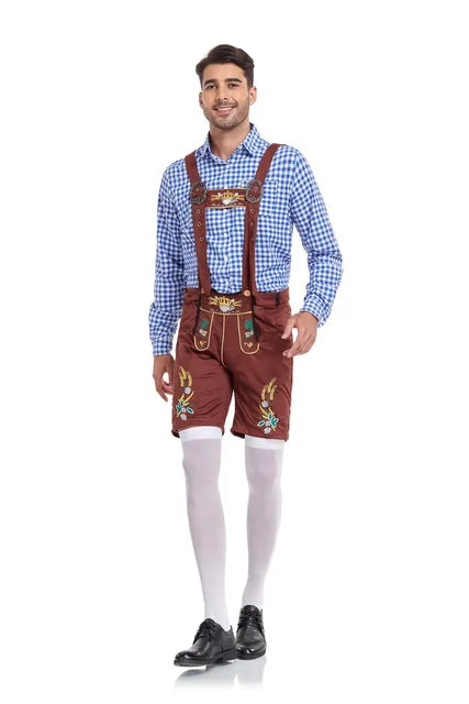 AlpenStil | Herren Trachtenoutfit für Oktoberfest Blau Decorique.de