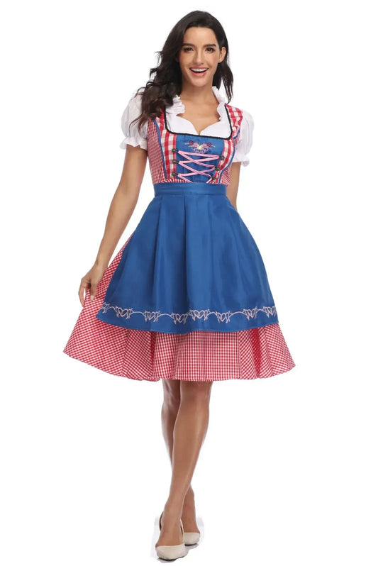 Alpenwiese | Damen-Dirndl – Klassisch & Festlich Blau Decorique.de