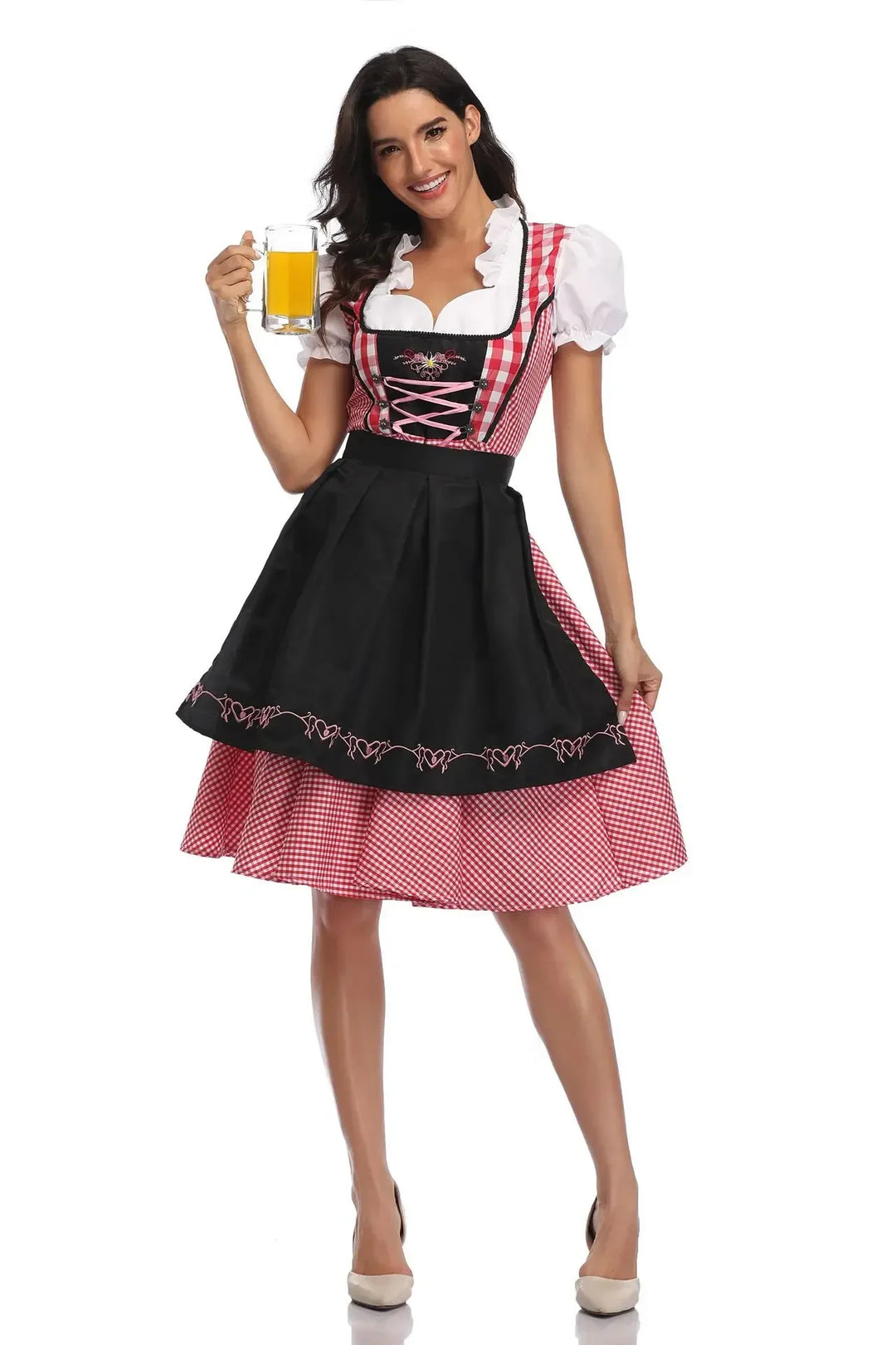 Alpenwiese | Damen-Dirndl – Klassisch & Festlich Schwarz Decorique.de