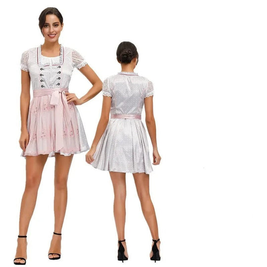 AlpTraum | Mini Dirndl für das Oktoberfest Hellrosa Decorique.de