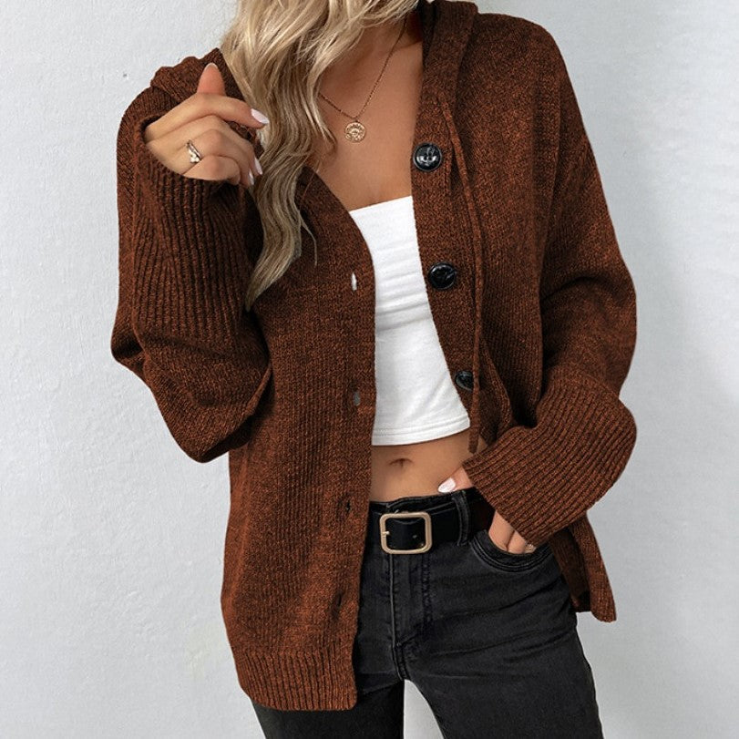 Amy | Bequeme Strickjacke Braun Lovensa.de