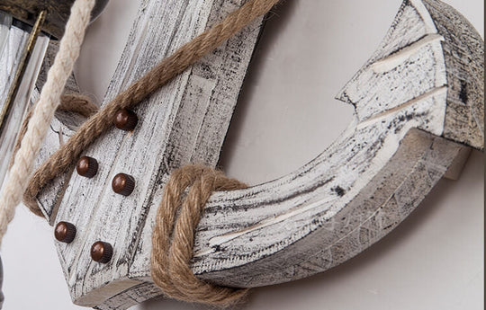 AnchorBeam | Solide Holz-Wandleuchte im maritimen Stil Decorique.de