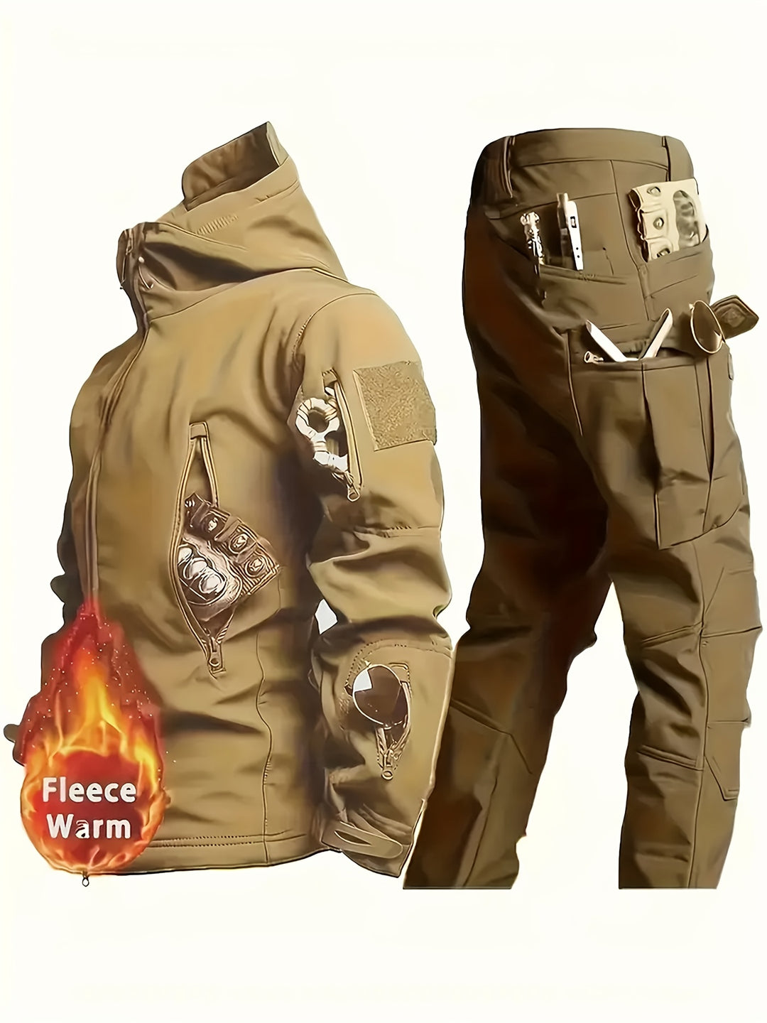 Andreas | Herren Softshell Winter-Set – Jacke & Hose Decorique.de