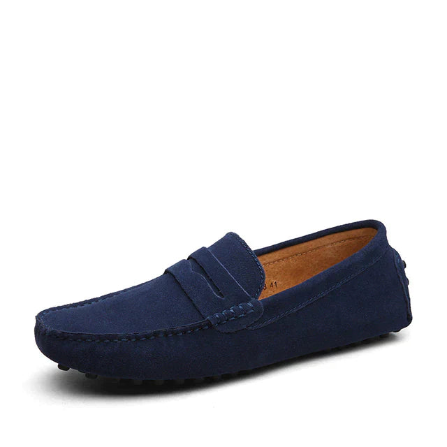 Antonio | Stilvolle Leder-Slipper | Herren Marineblau Decorique.de