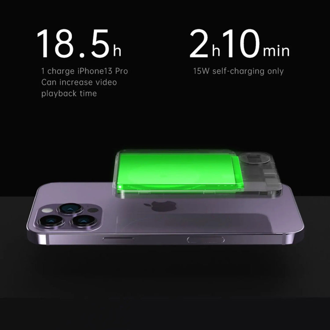 MagBoost | Kompakte Powerbank – Drahtloses & Kabelgebundenes Schnellladen