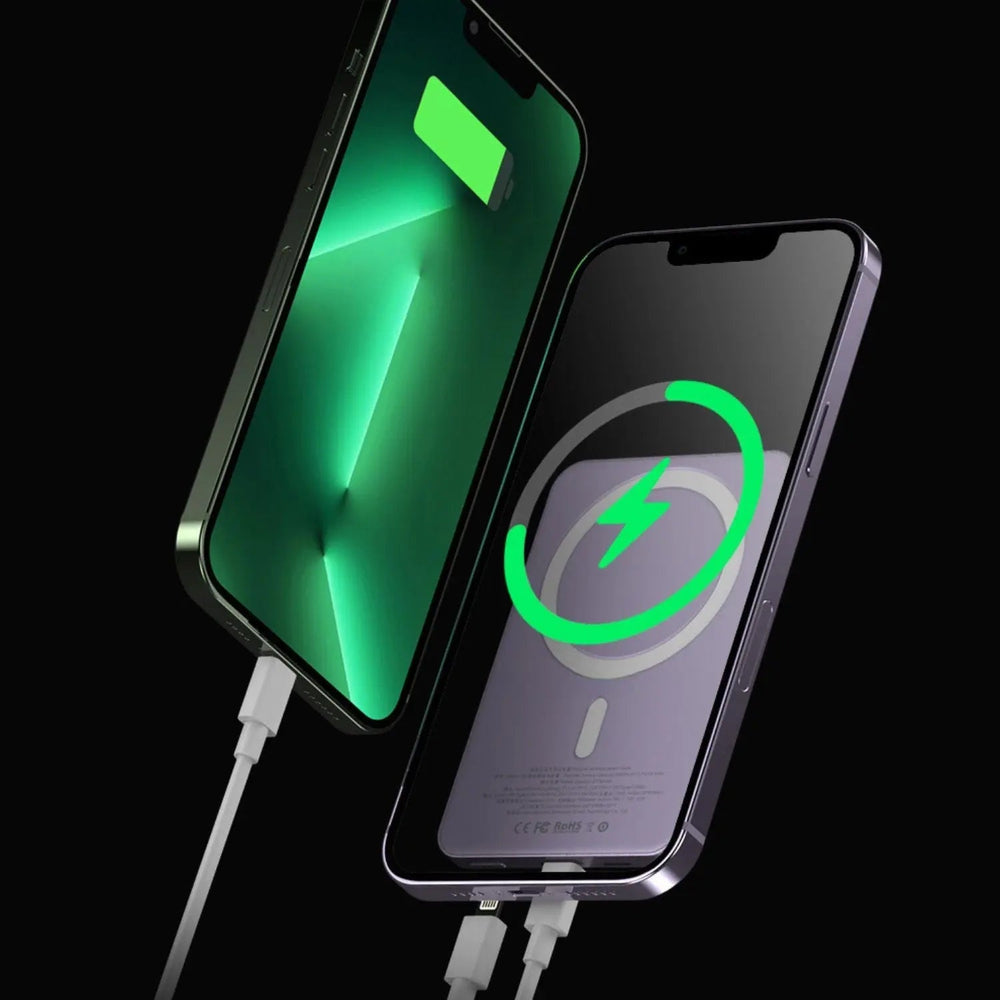 MagBoost | Kompakte Powerbank – Drahtloses & Kabelgebundenes Schnellladen