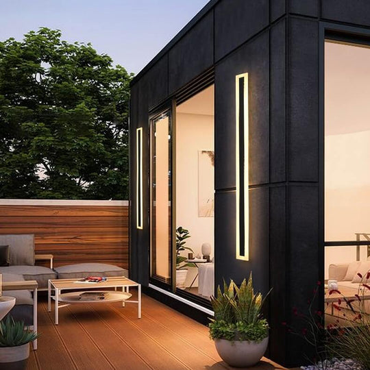 AquaBar | Wasserdichte LED-Außenwandleuchte in Balkenform Decorique.de