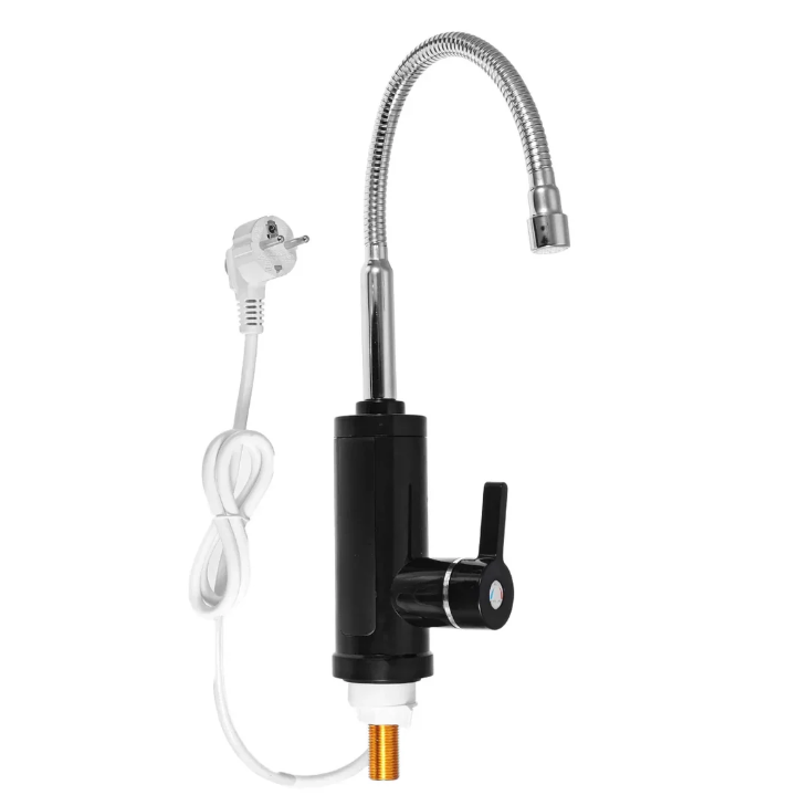 AquaQuick | Küchenarmatur mit 3000W Schnellheizung Typ 1 Schwarz Decorique.de