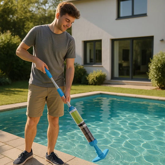 AquaSweep | 3 in 1 kabelloser, wiederaufladbarer Poolstaubsauger Decorique.de