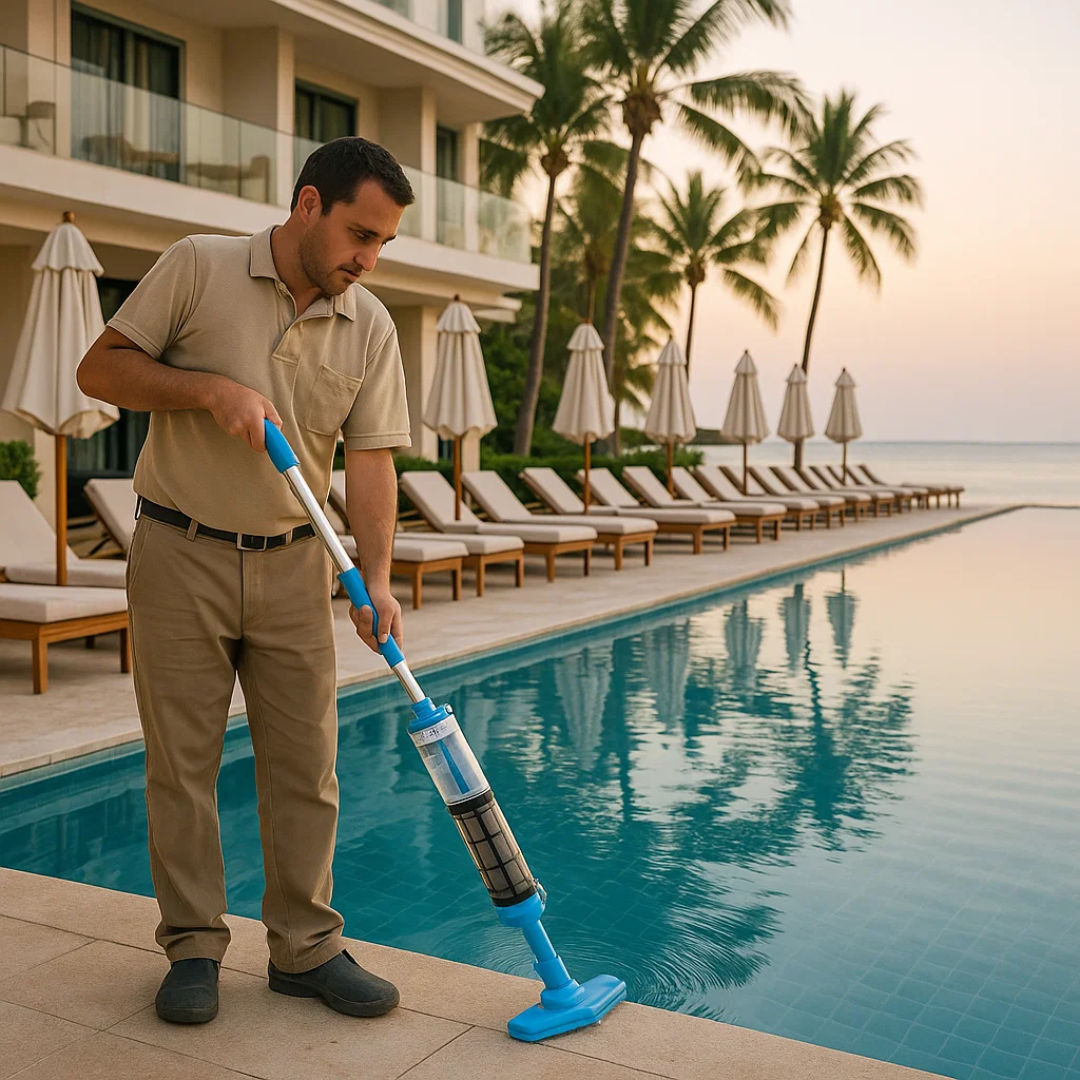 AquaSweep | 3 in 1 kabelloser, wiederaufladbarer Poolstaubsauger Decorique.de