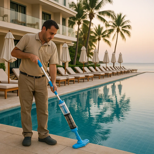 AquaSweep | 3 in 1 kabelloser, wiederaufladbarer Poolstaubsauger Decorique.de