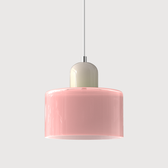 ArcadeLight | Künstlerische Glaslampe im Bauhaus-Stil Rosa Beige Decorique.de