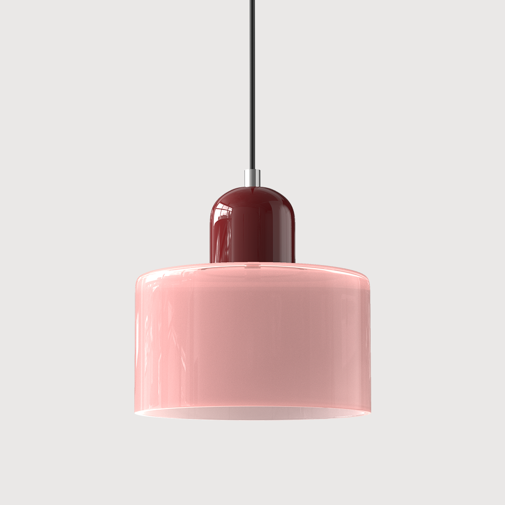 ArcadeLight | Künstlerische Glaslampe im Bauhaus-Stil Rosa Rot Decorique.de