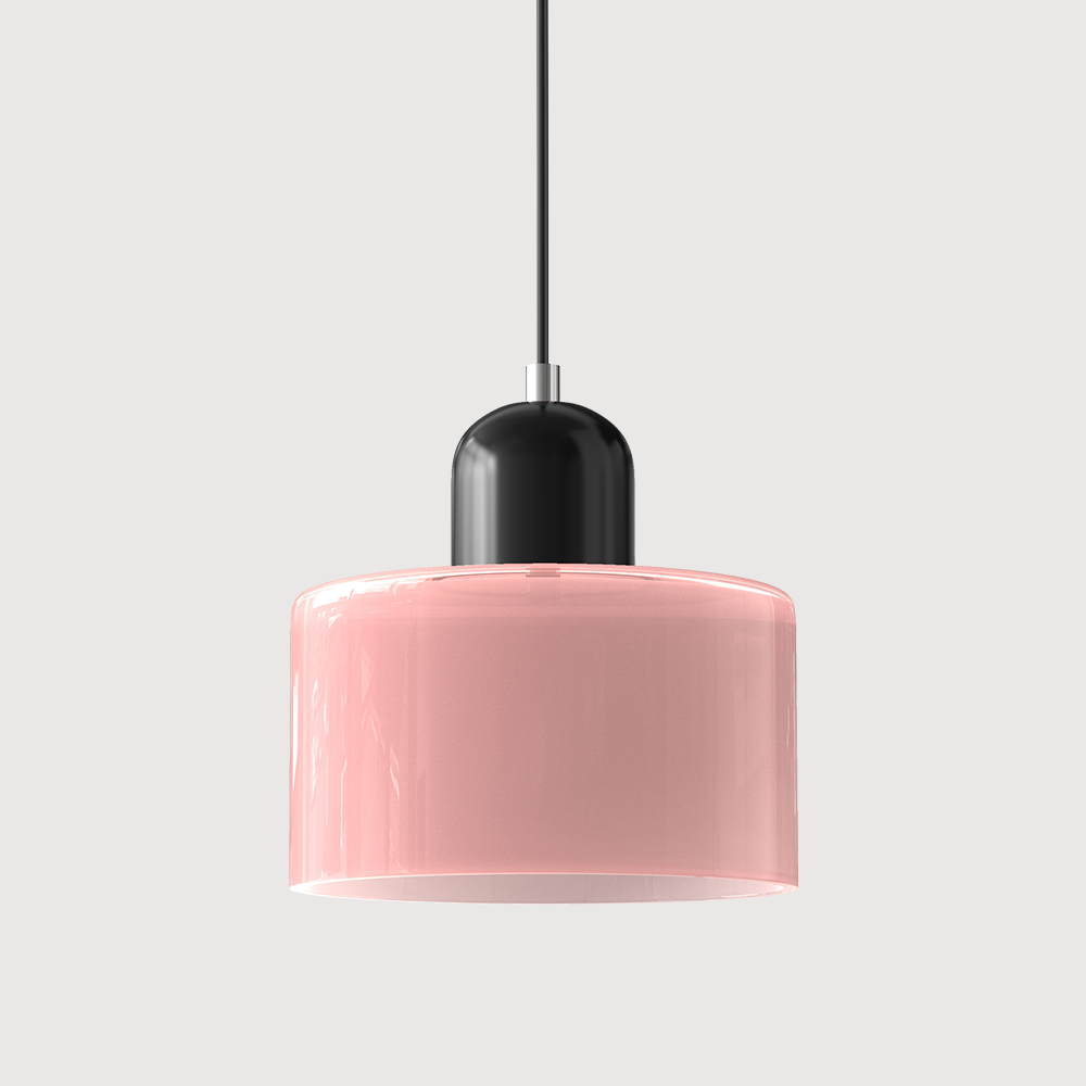 ArcadeLight | Künstlerische Glaslampe im Bauhaus-Stil Rosa Schwarz Decorique.de