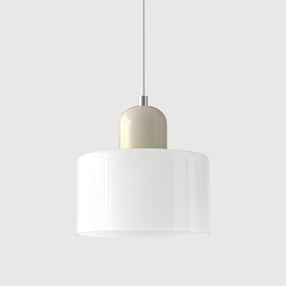ArcadeLight | Künstlerische Glaslampe im Bauhaus-Stil Weiß Beige Decorique.de