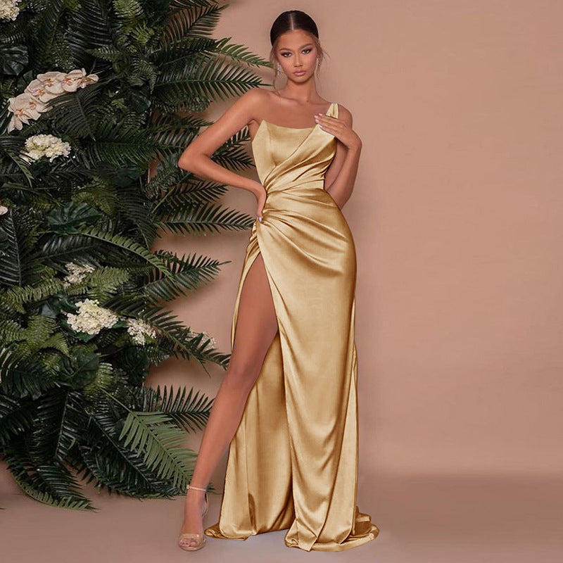 Arielle | Fließendes Maxikleid mit Eleganz | Damenmode Gold Decorique.de
