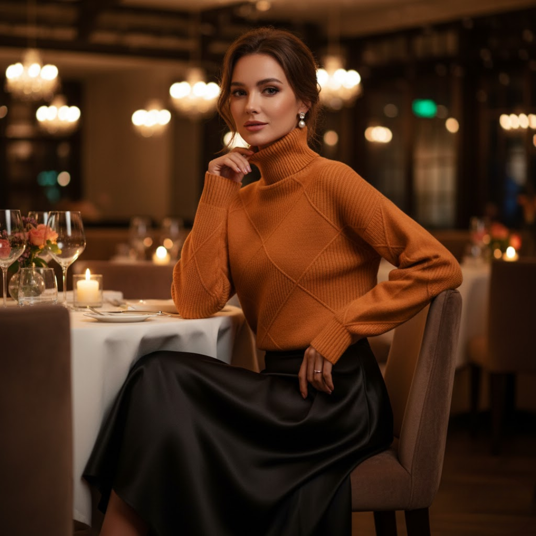 Ariz | Damen Kaschmir Rollkragenpullover – Luxus & Eleganz Decorique.de