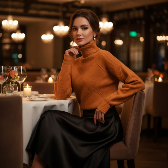 Ariz | Damen Kaschmir Rollkragenpullover – Luxus & Eleganz Decorique.de