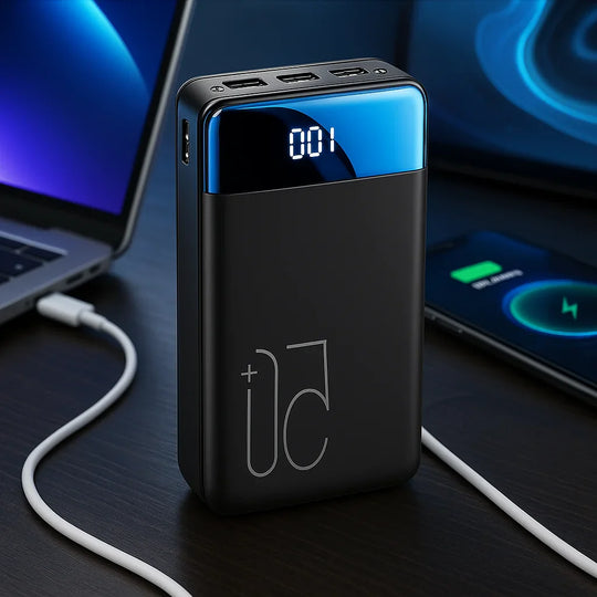MegaCharge | Powerbank – Hochkapazitäts-Ladegerät für Laptops & Telefone