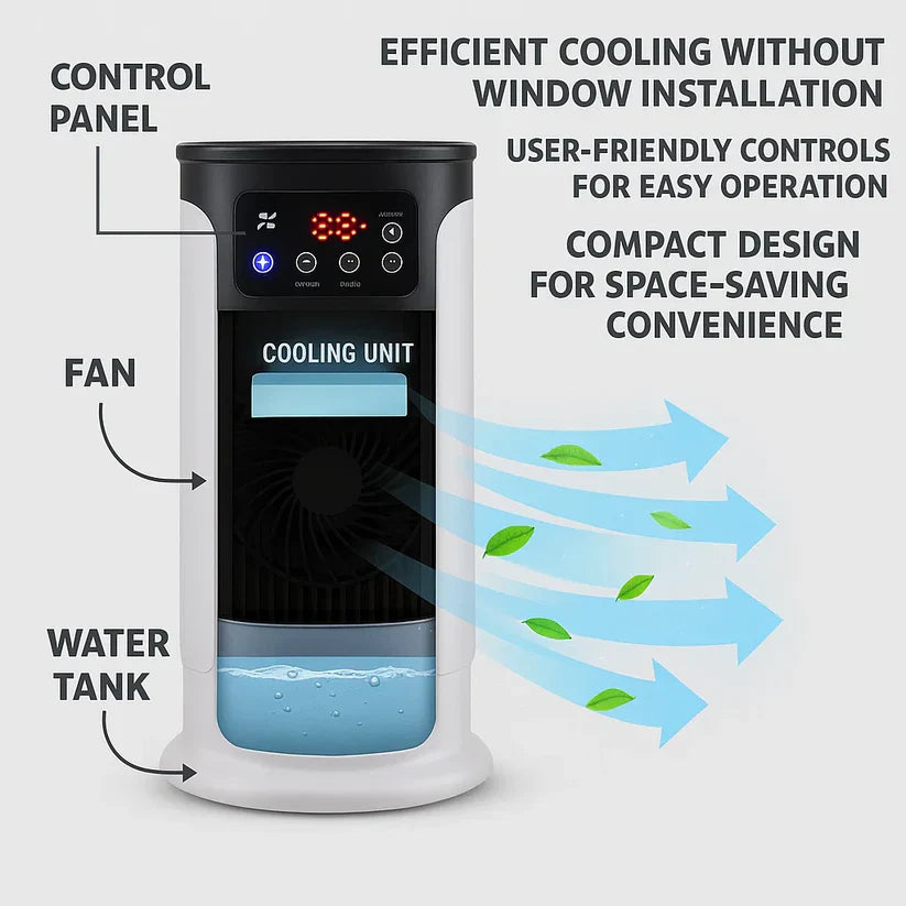 ChillMate | Tragbare Klimaanlage – Ideal fürs Home Office & Studentenwohnheim