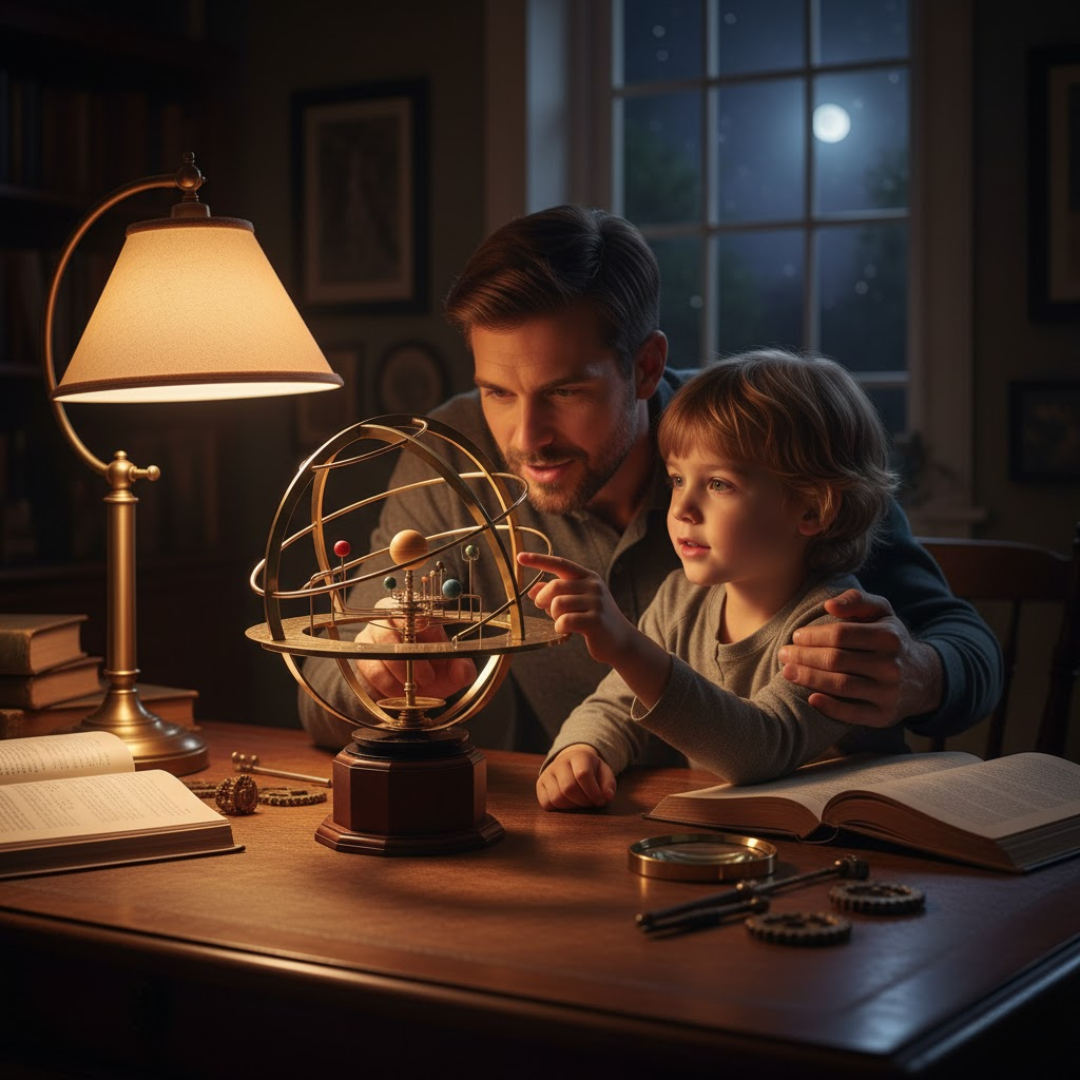 AstraLux | Großes Orrery-Modell unseres Sonnensystems Decorique.de