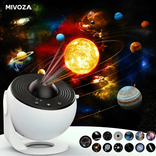 AstroLight | 360° Planetarium Sternenprojektor Weiß und Schwarz Decorique.de