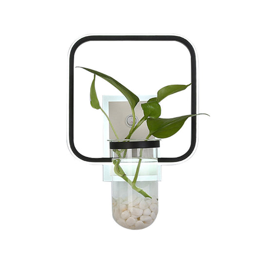 AuraBotany | Wandleuchte – Minimalistisches schwarzes Metall-Design, das Eleganz ausstrahlt Decorique.de