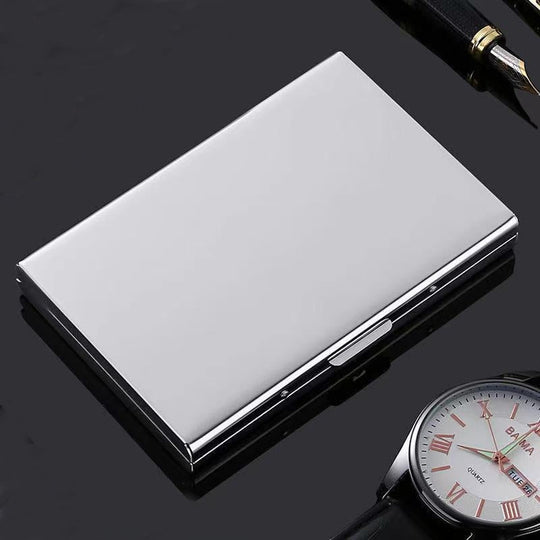 AuraCard | Kartenetui – RFID-Schutz aus Edelstahl Weiß Decorique.de