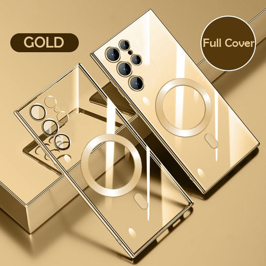 AuraCase | Magnet-Case – Schutzhülle für Samsung S23/S22 Gold Decorique.de