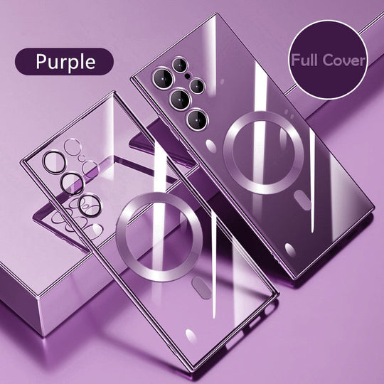 AuraCase | Magnet-Case – Schutzhülle für Samsung S23/S22 Lila Decorique.de