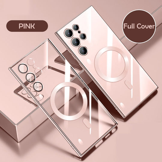 AuraCase | Magnet-Case – Schutzhülle für Samsung S23/S22 Pink Decorique.de