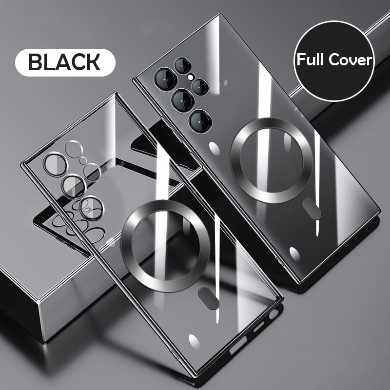 AuraCase | Magnet-Case – Schutzhülle für Samsung S23/S22 Schwarz Decorique.de