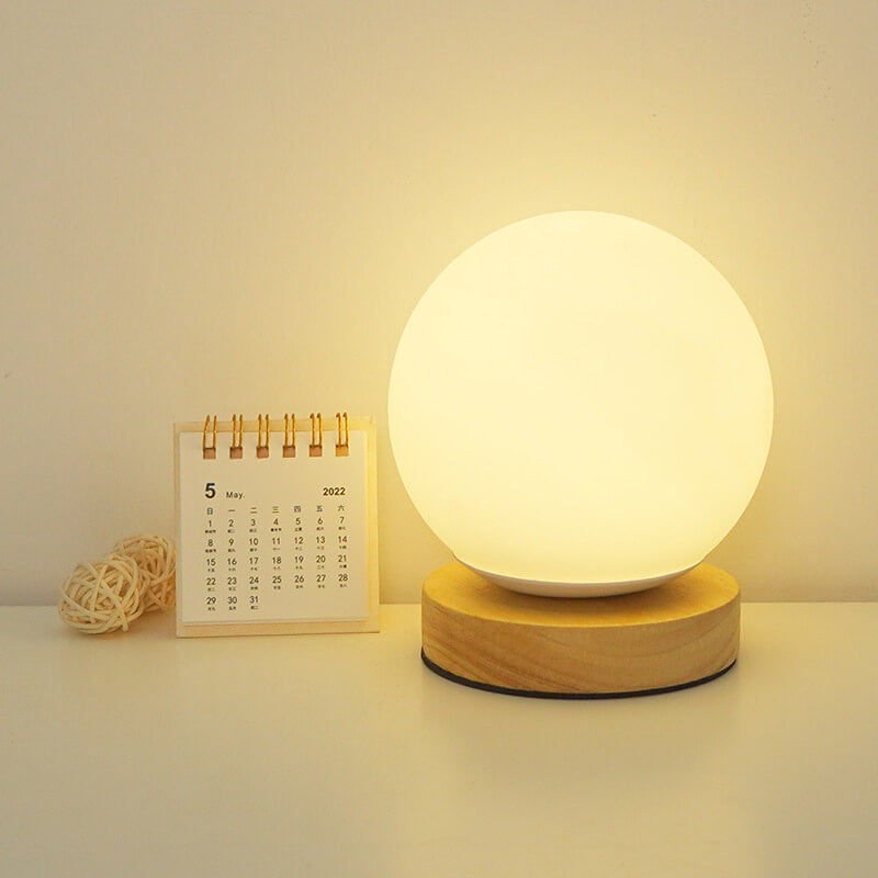 AuraDot | Moderne Minimalistische Runde Tischlampe C Decorique.de