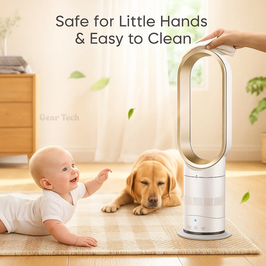 AuraFlow | Ventilator – Klingenloser Ventilator mit Fernbedienung & 90° Oszillation Decorique.de