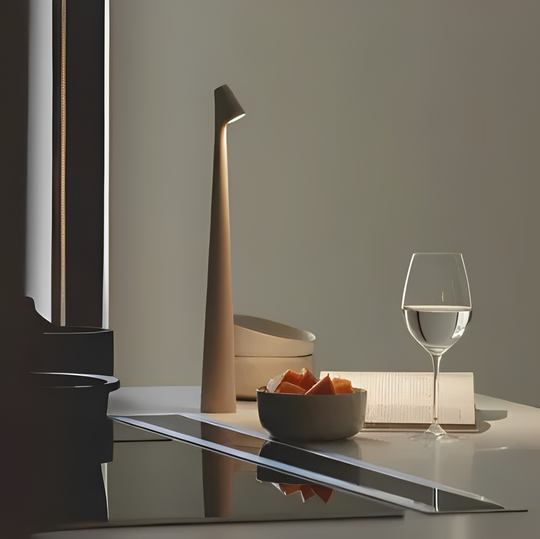 AuraLamp | Nordisches minimalistisches Design Stimmungslicht Braun Decorique.de