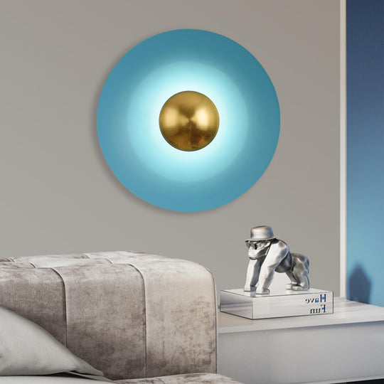 AuroraSphere | Brillant Halo Lampe Blau Decorique.de