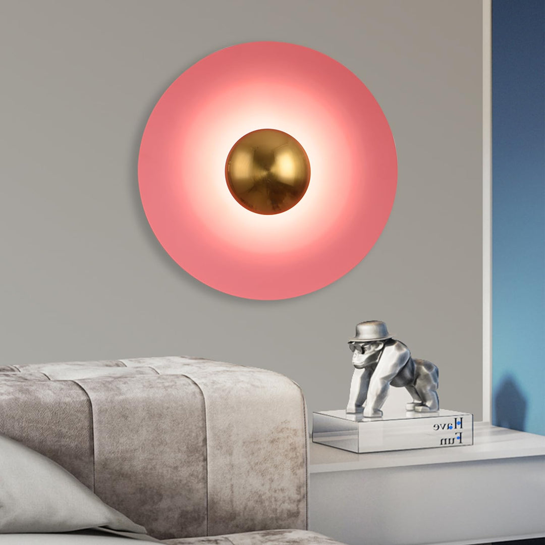 AuroraSphere | Brillant Halo Lampe Rosa Decorique.de