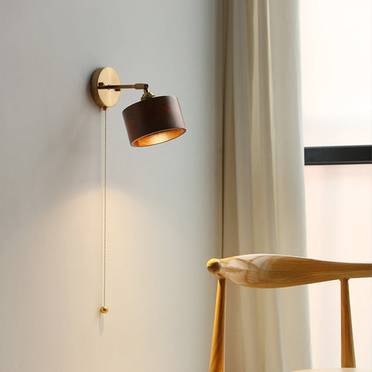 AuroraWood | Kuppelformige Wandleuchte im Scandi-Stil A 230V Decorique.de