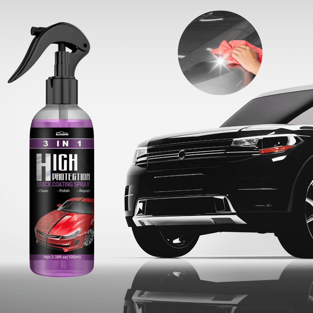 AutoGlanz | 3-in-1 Nano Keramische Coating Spray | 1+2 Gratis