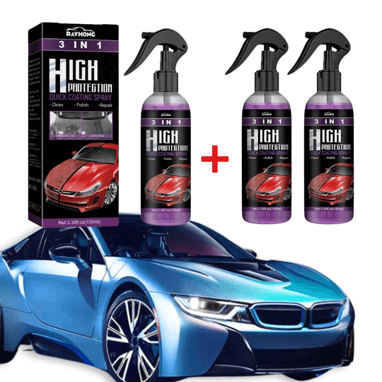 AutoGlanz | 3-in-1 Nano Keramische Coating Spray | 1+2 Gratis