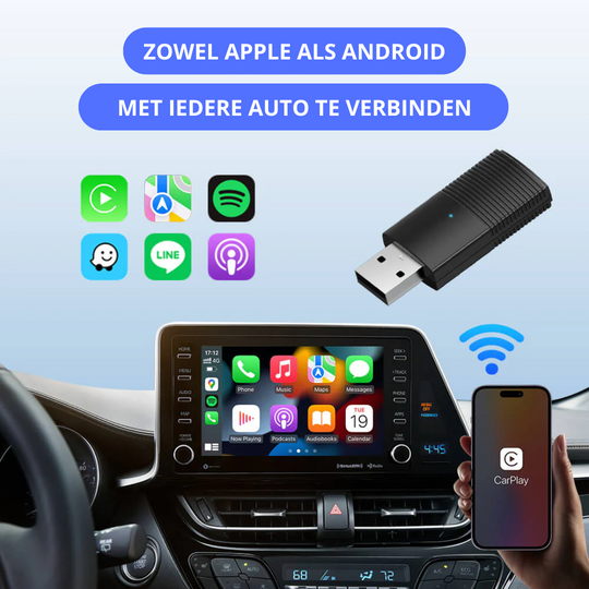 AutoLink | Drahtloser Apple & Android CarPlay-Dongle Decorique.de
