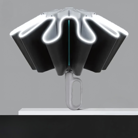 AutoScreen | Automatischer Regenschirm mit Haken & UV-Schutz Grau Decorique.de