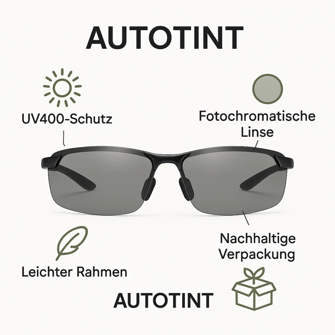 AutoTint | Polarisierte Photochrome Sonnenbrille Decorique.de