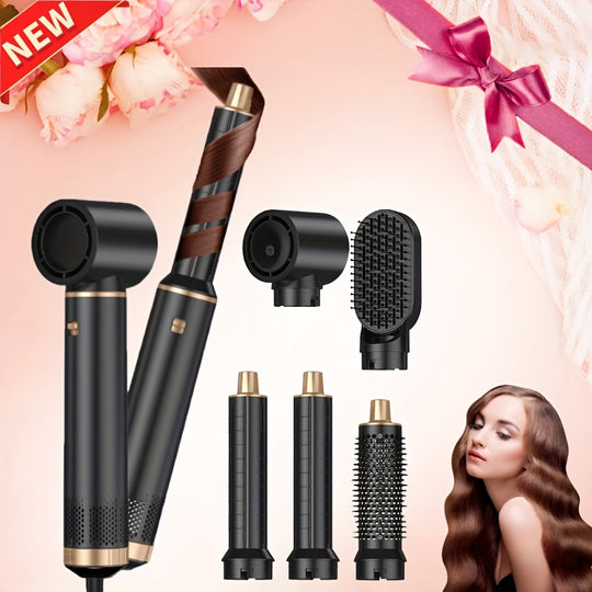 GlamFlow | 5-in-1 Haarstyler mit Aufsätzen für Locken & Glätten