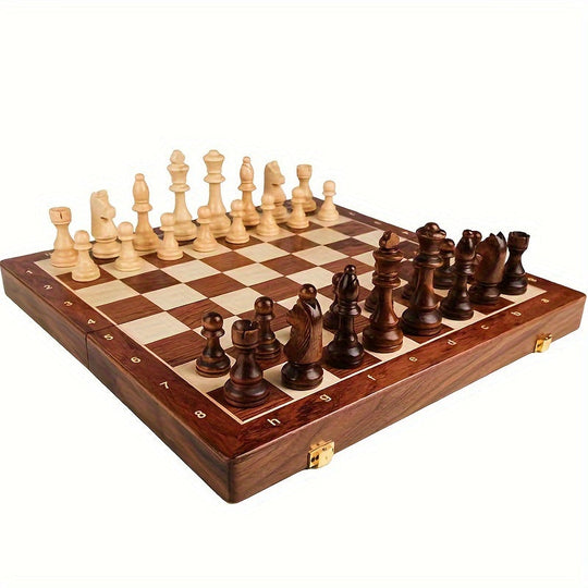 EliteSquare | Luxus Schachset – Langlebige Holzplatte & Detaillierte Figuren