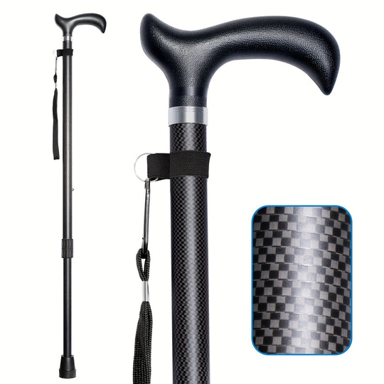 CarbonGlide | Gehstock aus Carbon – Ultraleicht & Höhenverstellbar