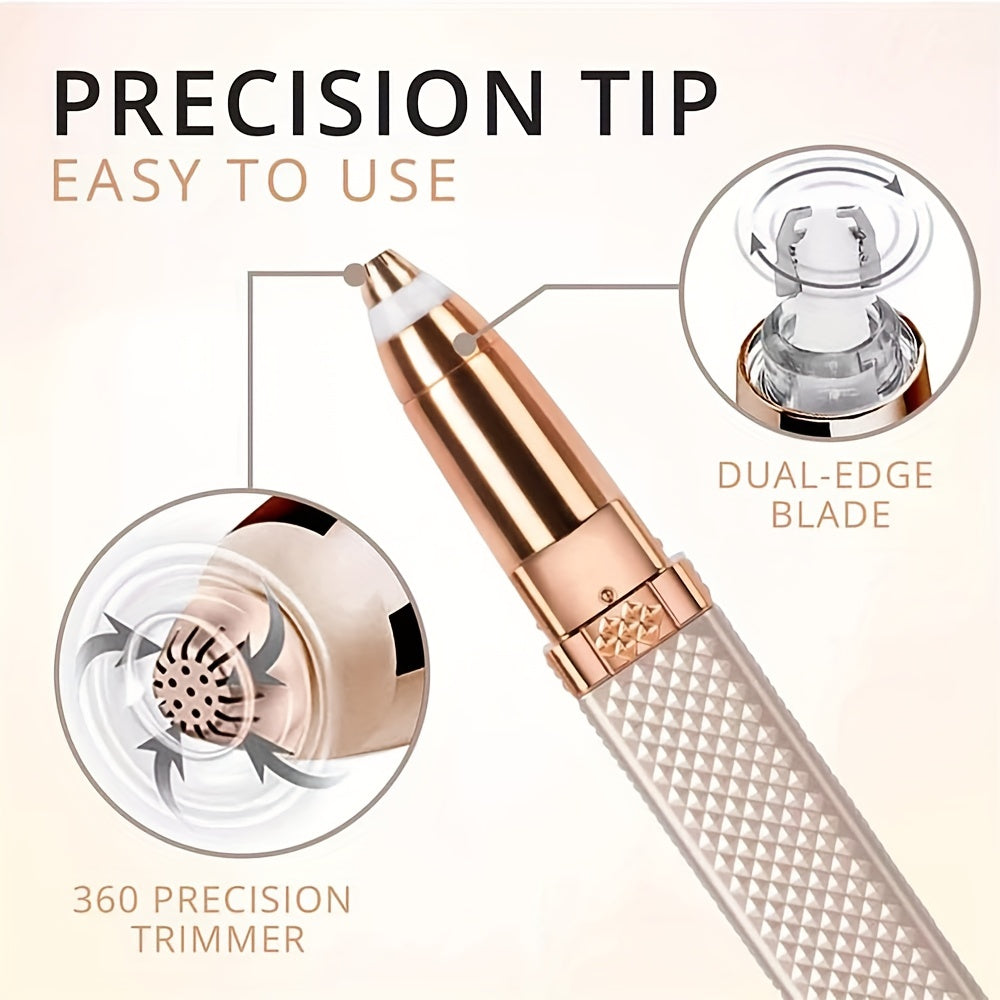 GlowSmooth | Damenrasierer - Schmerzfreier 4-in-1-Rasierer für Gesicht und Bikinizone