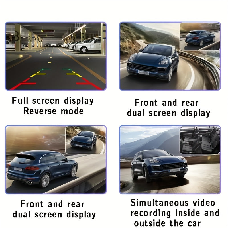 TriCam | 1080P Dash Cam – Front-, Kabinen- & Rückaufzeichnung