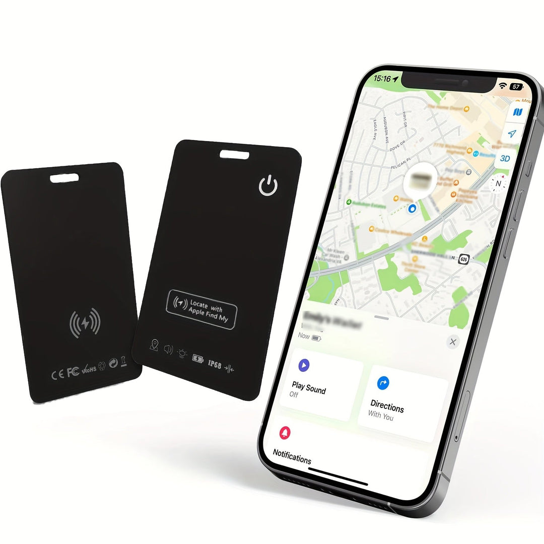 WalletMate | Ultra-Dünne Tracking-Karte – iPhone-fähig