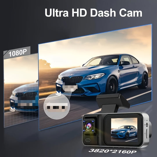 ClearRoad | 1080P Dash Cam – Vorderansicht, Rückansicht & Innenansicht